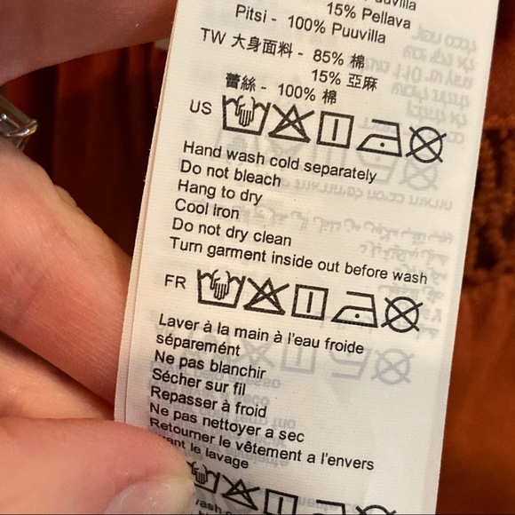 Lace and Lies Terra Cotta Crochet Lace Jumpsuit - Picture 10 of 14